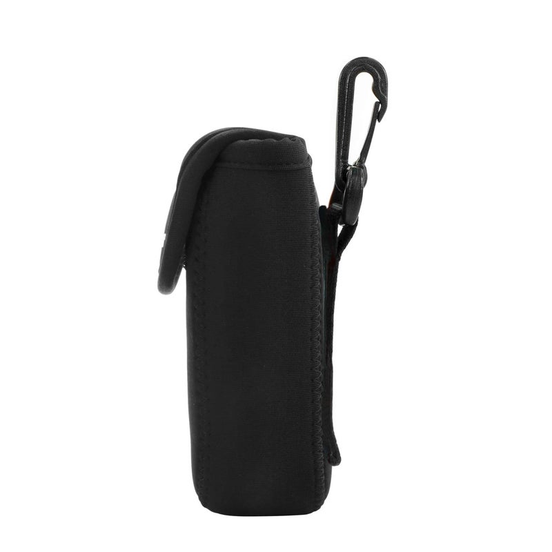 MegaGear Nikon Coolpix W300, AW130, Ricoh WG-30W, WG-50 Ultra Light Neoprene Camera Case, with Carabiner - Black - MG1276, PU Leather - Image 4